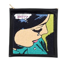 Accommode Vintage Comic-Style Coin Pouch