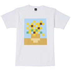 Sunflowers Pixel Masterpiece T-Shirt