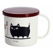 Three Cat Siblings Lacquerware March Mug w/ Lid