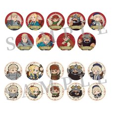 Delicious in Dungeon Tradable Tin Badges Complete Box Set
