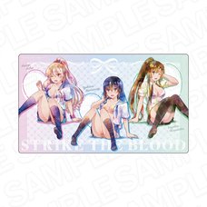 Strike the Blood Final Rubber Deskmat Pale Tone Series Yukina & Asagi & Sayaka Shirimochi Ver.
