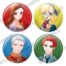 Victoria of Many Faces Tin Badge Set