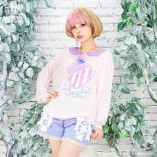 LISTEN FLAVOR Angelic Lace-up Ribbon Shorts