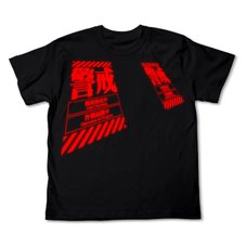 Rebuild of Evangelion Warning Black T-Shirt