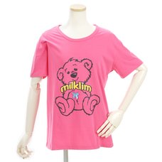 milklim Bear Print Ribbon T-Shirt