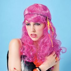 Rose Pink Celeb Party Wig