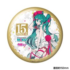 Racing Miku 15th Rhapsody 2010-2025 Big Tin Badge