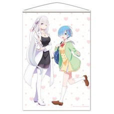 Re:Zero -Starting Life in Another World- B2 Tapestry Emilia & Rem Ver. 2