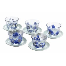 Aika Iced Tea Glass & Saucer Set