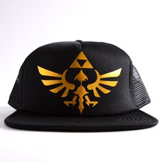 Nintendo Zelda Logo Foil Print Black Trucker Hat