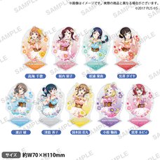 Love Live! School Idol Festival Aqours Flower Circle Ver. Glittery Acrylic Stand Collection