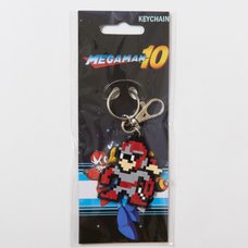Mega Man 10 Proto Man 8-Bit PVC Keychain