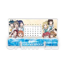 Love Live! Sunshine!! Acrylic Perpetual Calendar