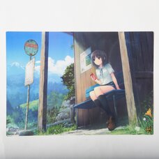 Coffee Kizoku “Girl and a Bus Stop” A3 Poster
