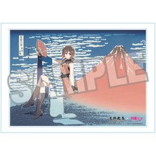 Katsushika Hokusai x Hatsune Miku by Rella Serial Numbered A3 Acrylic Panel Meiko: Fine Wind, Clear Morning