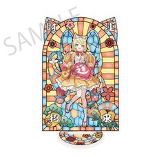 Hatsune Miku x Lucky Cat x Midsummer Kumagaya Stained Glass-Style Finish Acrylic Stand Kagamine Rin Art by Icomochi