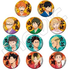 Haikyu!! Karasuno vs Shiratorizawa Cloth Character Badge Collection Box Set