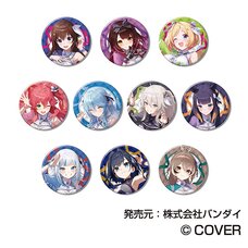 Hololive 6th Fes. Color Rise Harmony Tin Badge E Stage 3 Box Set
