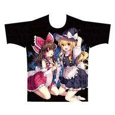 Touhou Project Reimu and Marisa Full Color T-Shirt