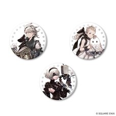NieR Series 15th Anniversary Tin Badge Set