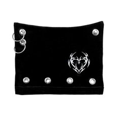 LISTEN FLAVOR Metal Heart Nekomimi Velour Cap Black
