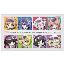 Senki Zessho Symphogear XV Rubber Mat Mini Character Cyber Military Ver.