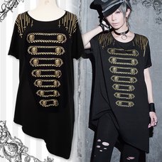 Black MiQuri Golden Chain T-Shirt