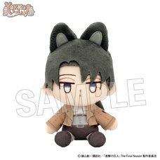 Attack on Titan Yokko Issho! Plushie Nuimimi Mode Levi