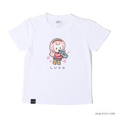 Hatsune Miku Piapro Kids! Megurine Luka Kids' White T-Shirt