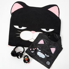 Hige Manjyu Kuromame the Grumpy Black Cat Set