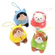 Chuken Mochi Shiba Rainy Day Stroll Mini Strap Plush Collection