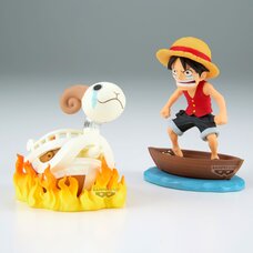 World Collectable Figure One Piece Log Stories Monkey D. Luffy & Going Merry