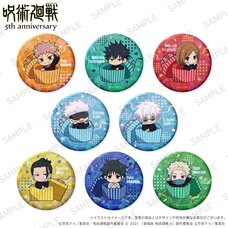 Jujutsu Kaisen Anime Series 5th Anniversary Glimmering Tin Badge Collection Present Box Ver. Complete Box Set