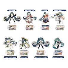Hatsune Miku x Katsushika Hokusai iXima Die-Cut Acrylic Stand