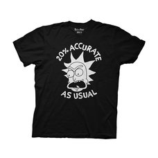 Rick and Morty 20% Accurate as Usual Adult T-Shirt