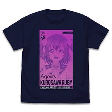 Love Live! Sunshine!! Ruby Kurosawa: All Stars Ver. Navy T-Shirt