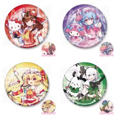 Touhou Project x Sanrio Characters Hologram Badge Collection