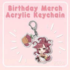 Hiyori Mokami Birthday Celebration 2024 Dangling Acrylic Keychain with Kawooo