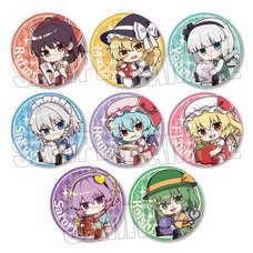 Touhou Project Gyugyutto Trading Pin Badge Box Set