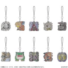 Monster Hunter Wilds Monster Icon Metal Key Chain Collection Box