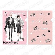Black Sheep Clear File Set BLACK & PINK ver.