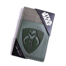 Star Wars Mandalorian Tonal Badge Front Pocket Wallet