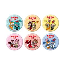 Hatsune Miku x Kuppy Ramune Tin Badge Deformed Illustration Box Set