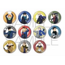 Haikyu! Large Sparkly Tin Badge Collection Playing in the Snow Ver. Complete Box Set