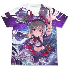 The Idolm@ster Cinderella Girls Darkness Princess of Roses Ranko Kanzaki Full-Color White T-Shirt