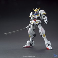HG Orphans 1/144 Gundam Barbatos + Long Distance Booster Model Kit | Gundam Iron-Blooded Orphans