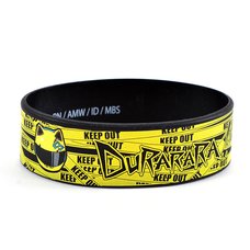 Durarara!! Celty Helmet Keep Out PVC Wristband