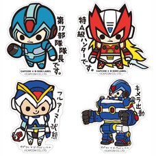 Capcom x B-Side Label Mega Man X Stickers