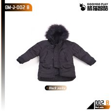 GM-J-002-B Black Parka for 1/12 Scale Action Figures