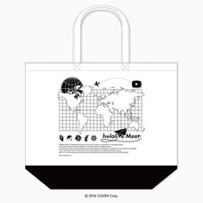 hololive Meet Large Tote Bag - World Map Design